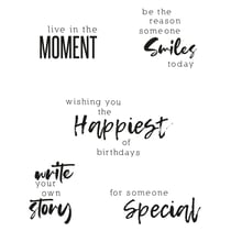 Tampons transparents textes 2- Sizzix