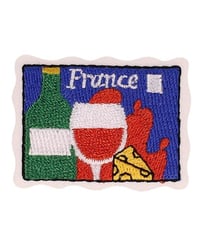 Ecusson carte postale pays France 42x32mm