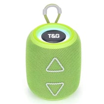 Enceinte Bluetooth Portable TWS LED Lumineuse Stéréo Subwoofer Avec Micro Intégré Vert YONIS