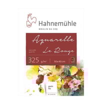Bloc aquarelle Le Rouge 325g/m2 12feuilles grain fin 30x40cm - Hahnemühle