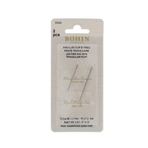 Aiguilles cuir et peaux pointe triangulaire x2