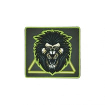 Ecusson thermocollant fluo lion 6cm x 5cm