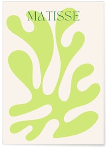 Affiche Matisse 'Feuillage Vert Clair' – Abstraction Nature | A3 : 29,7x42cm