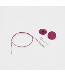 KnitPro THIN FLEX - Câble Pivotant 360 Nylon Aiguilles Circulaires taille n°Violet 50 cm