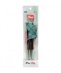 Aiguilles interchangeables longues bois NATURAL N° 3 à 15 à l'unité - Prym Marron (n°8)