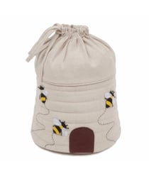 Sac de rangement Abeille avec cordon de serrage - Hobby Gift Ecru