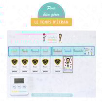 Bien gérer les écrans, La boite à limites - Ardoise magnétique