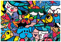 Puzzle 1000 pièces - Romero Britto - Britto Garden - Bluebird Puzzle