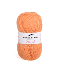 Fil à tricoter UTTACRYL - Cheval Blanc 174 MANDARINE