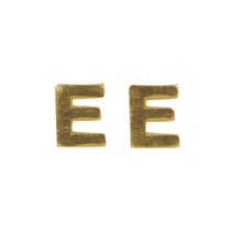 Lettres en cire - E - , or, 9mm, 2 pces