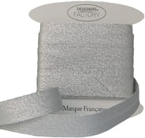 Biais lurex argenté vendu par 5 mètres – designers-factory