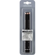 Crayons fusains - Noir - 3 duretés soft, médium et hard - Dessin, esquisse - Cretacolor