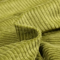 Tissu Velours Grosses côtes Vert pomme