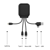 Chargeur 3000 mAh Iné GAMMA NFC en cuir recyclé
