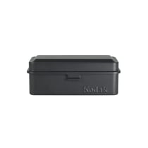 KODAK Film Case (120/135) - Boîtier Compact en Acier pour 8 Rouleaux de Film 120 ou 10 Rouleaux de Film 135, Capot Amovible, Finition Mate, Design Moderne, Protection Poussière et Humidité - Noir