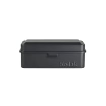 KODAK Film Case (120/135) - Boîtier Compact en Acier pour 8 Rouleaux de Film 120 ou 10 Rouleaux de Film 135, Capot Amovible, Finition Mate, Design Moderne, Protection Poussière et Humidité - Noir