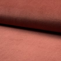 Tissu Velours côtelé lavé uni Rouille - Au mètre