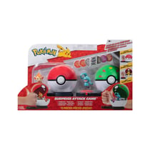 Pokémon - Jeu d'attaque surprise Ouisticram avec Poké Ball vs. Okéoké avec Copain Ball