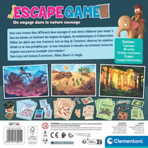 Jeu d'Escape Game - Un voyage dans la nature sauvage - CLEMENTONI