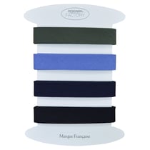 Lot de 4 Biais coton unis - 2 mètres par couleur - designers-factory (Lot C)