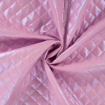 Tissu Matelassé métallisé uni Vieux rose