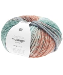 Pelote de laine à tricoter CREATIVE MELANGE CHUNKY - Rico Design 78 Morning light