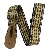GROOVIT® – Sangle Jacquard Mosaïque Dorée/ Édition Métal