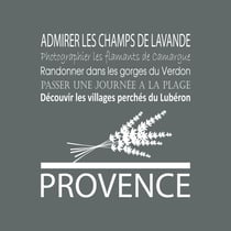 Tableau sur toile Provence gris 30x30 cm