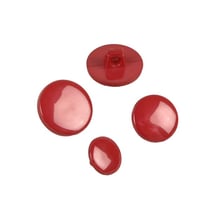 Bouton à queue nylon recylé rouge