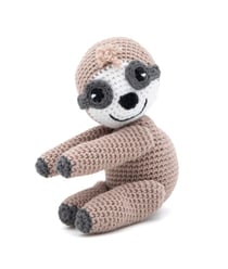 Kit de crochet Gründl Fred le Paresseux – Créez votre paresseux amigurumi en 100 % coton Marron