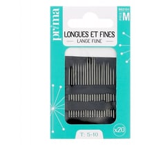 Prima Mercerie | Aiguilles à coudre |lot de 20 Aiguilles longues | fines ou standard