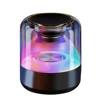 Avizar Enceinte Bluetooth 5W Portable avec Éclairage LED RGB Noir