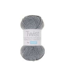 Pelote à tricoter TWIST - 100gr - Trimits 09 gris/blanc