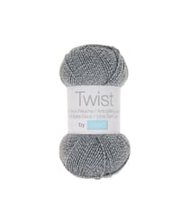 Pelote à tricoter TWIST - 100gr - Trimits 09 gris/blanc