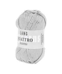 Fil à tricoter 100% coton QUATTRO - Lang Yarns 24 Gris