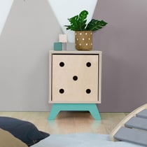 Meuble de rangement NABOSKY turquoise 1x1