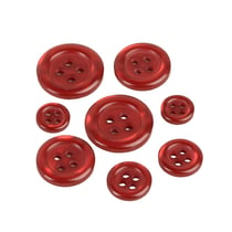 Bouton rond 4 trous rouge bordeaux