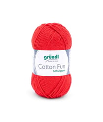 Fil à tricoter COTTON FUN - Gründl - certifié Oeko-Tex 06 Rouge