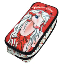 Trousse Licorne Love 23 CM - 2 compartiments