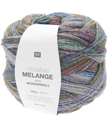Pelote de laine Creative Melange Aran Wonderball - 200 GR - Rico Design 23 Multicolore Retro