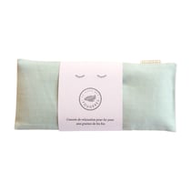 Masque yeux yoga - Lin Bleu céladon - Le Gang des Fougères