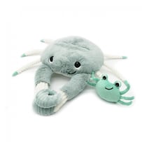 Peluche Ptipotos-crabe maman bebe menthe