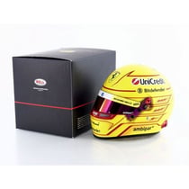 MINI HELMET 1/2 Casque Lewis Hamilton Ferrari F1 2025 - Jaune