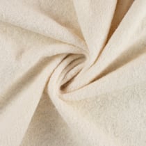 Tissu Laine à bouclette uni Ecru
