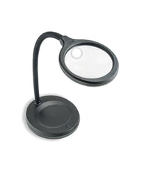LAMPE - LOUPE DE BUREAU - ULTRA-LUMINEUSE - CARSON Gris taille n°15,24 x 16,51 x 23,62 cm