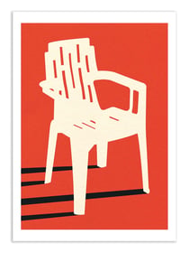 Affiche 50 x 70 cm -  Monobloc plastic chair - Rosi Feist