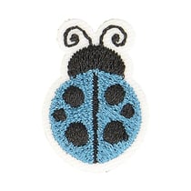 Ecusson thermocollant coccinelle turquoise 2,5cm x 2cm