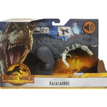 Coffret dinosaure rajasaurus - articule et sonore - dino attaque - jurassic world - mattel hdx45