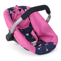 Cosy rose papillons poupée - siège auto, porte poupon - bayer chic 2000 - 70833 - accessoire