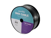 EUROLITE Câble dmx 2x0.22 100m noir